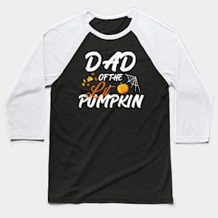 Dad Lit Pumpkin Halloween Costume Baseball T-Shirt